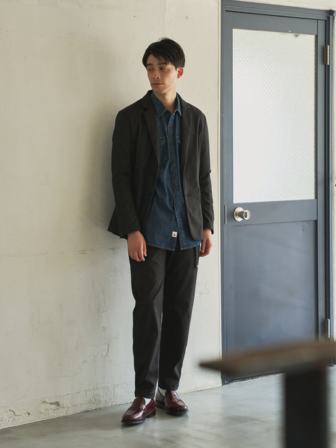 【TRANSITION】Jerseyホームスパンイージースラックス