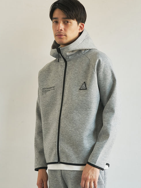 【TRANSITION×GOTHAM NYC】別注 ボンディングT/Rダンボールニットフロントジップパーカー