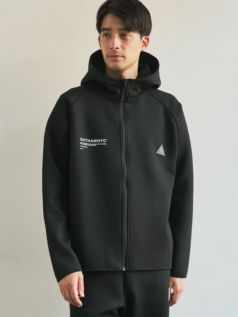 【TRANSITION×GOTHAM NYC】別注 ボンディングT/Rダンボールニットフロントジップパーカー