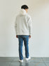 【TRANSITION】ダンボールニット×5ゲージニットフロントジップパーカー
