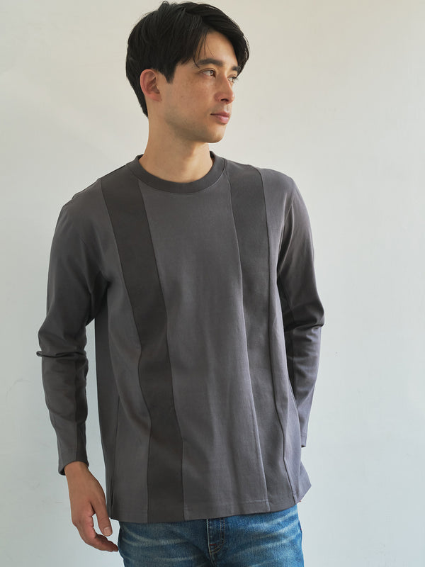 【TRANSITION】フライス切り替えロングスリーブTEE ロンT