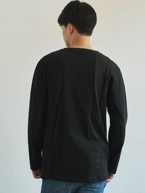 【TRANSITION】フライス切り替えロングスリーブTEE ロンT