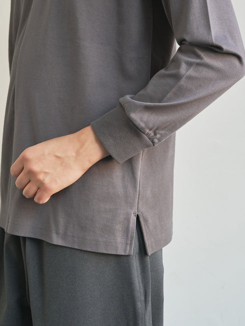 【TRANSITION】フライスパネル切り替えラグランスリーブTEE ロンT