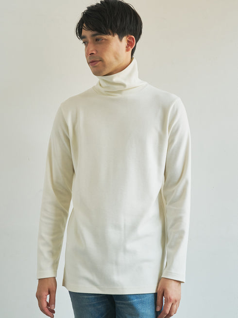 【TRANSITION】起毛ストレッチポンチタートルネック