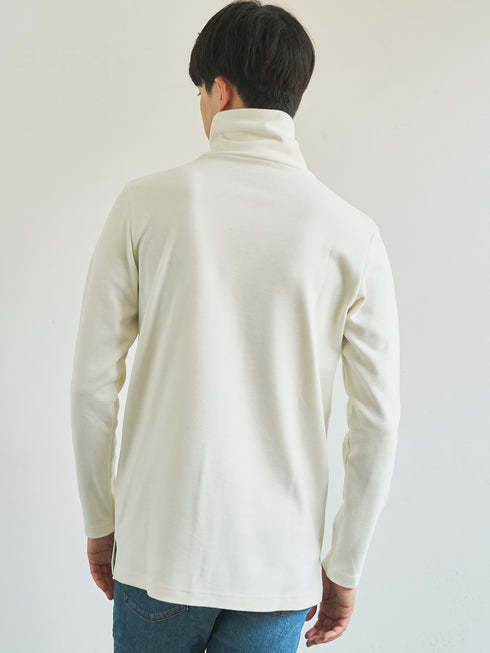 【TRANSITION】起毛ストレッチポンチタートルネック