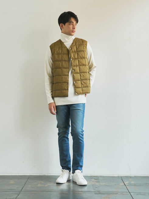 【TRANSITION】起毛ストレッチポンチタートルネック