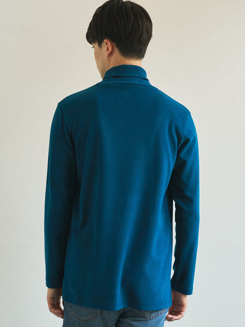 【TRANSITION】起毛ストレッチポンチタートルネック