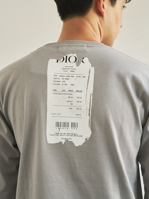 【TRANSITION×ICONIQ】シルケット加工天竺 別注プリントTシャツ