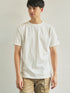 【TRANSITION】シルケット加工天竺 バックプリントTシャツ ICONIQ別注Wネーム
