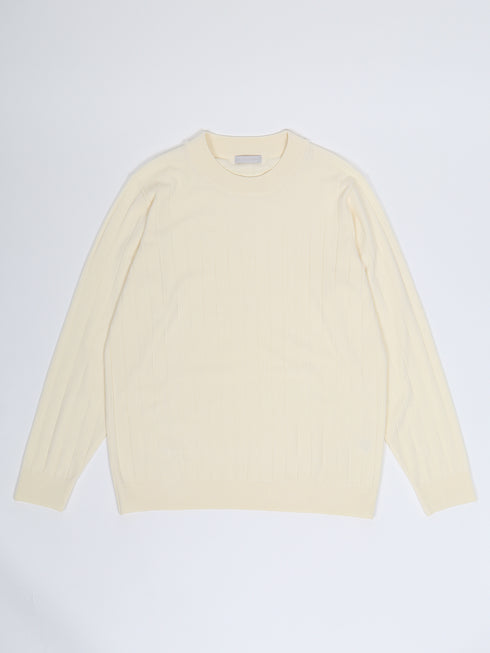 【TRANSITION×G-STAGE】G-STAGE別注ワイドリブ編みモツクネックニット