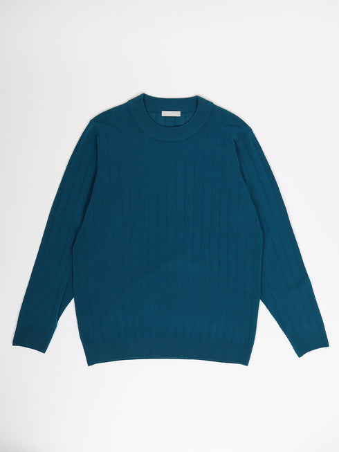 【TRANSITION×G-STAGE】G-STAGE別注ワイドリブ編みモツクネックニット