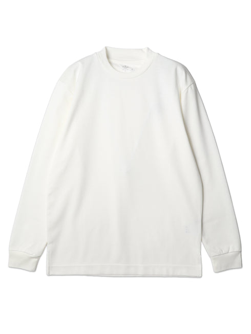 【TRANSITION】スーピマコットンポンチクルーネックロングスリーブTEE