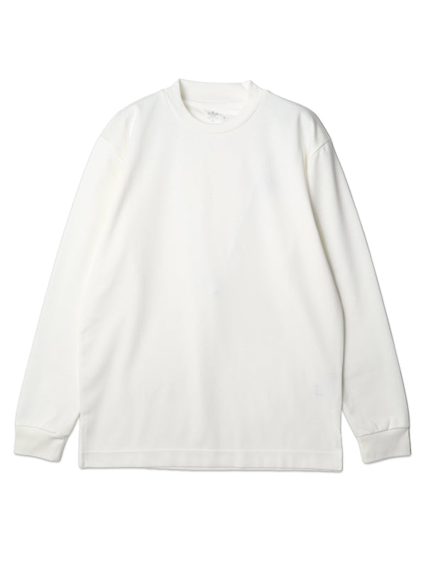 【TRANSITION】スーピマコットンポンチクルーネックロングスリーブTEE