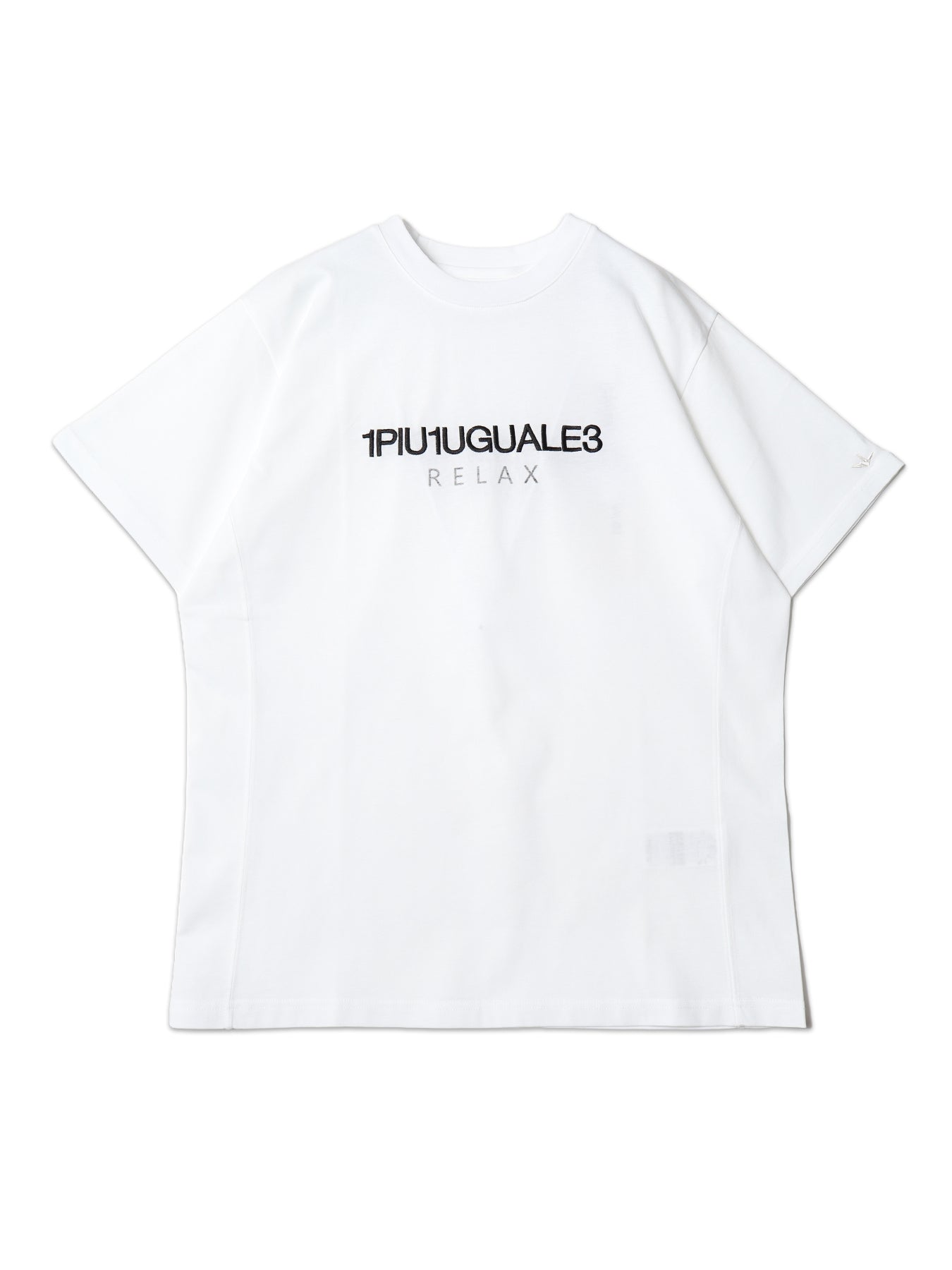 1PIU1UGUALE3】 REVERSE PRINT TEE ブランドロゴプリント Tシャツ